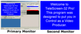 TeleScreen-32 Pro PC TelePrompter Software
